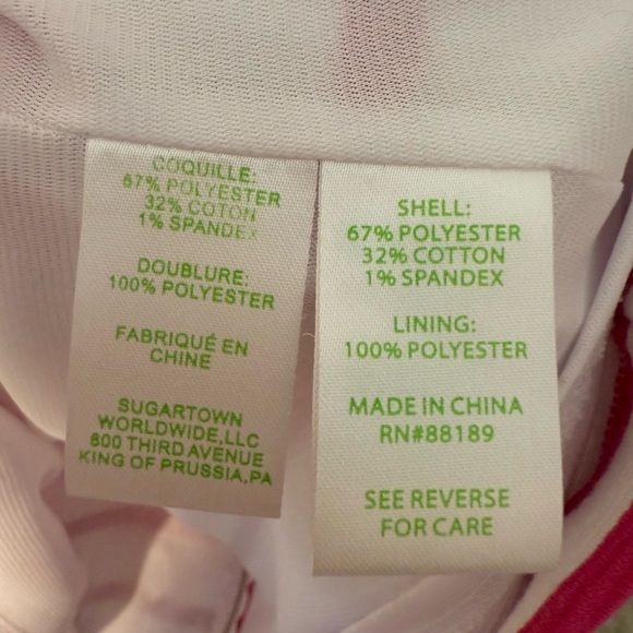 Lilly Pulitzer pink/white stripe Briella Dress- full zipper in back Size Medium - Picture 9 of 9